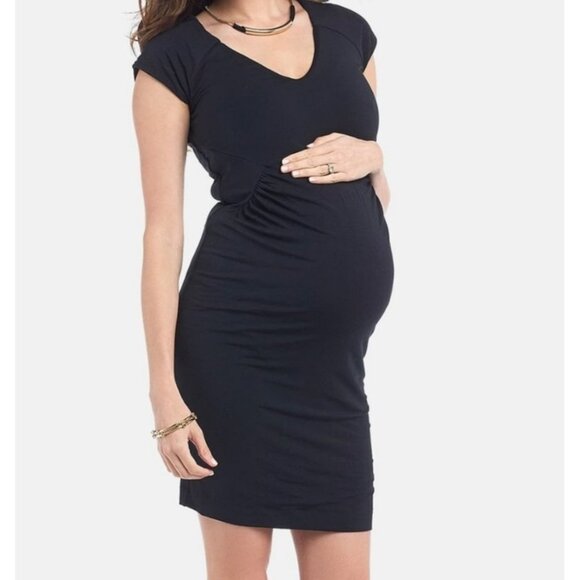 Tart Maternity Freya Body Con‎ Black Mini Dress size L - Picture 1 of 7